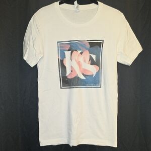 Bella Canvas White and Pink Graphic Tee
